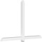Ekena Millwork Eugene Architectural Grade PVC Gable Bracket, 84"W x 56"H x 4"D x 4"F, 16/12 Pitch GBP084X56X0404EUG00 - alternate 1